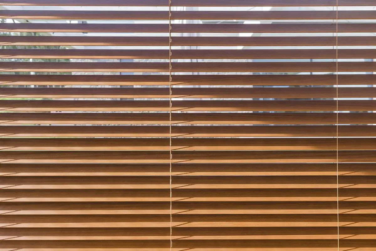 Dettaglio delle lamelle in legno