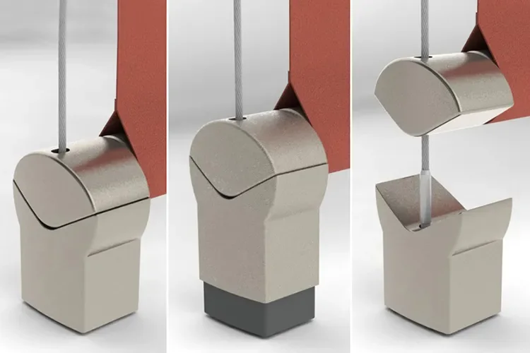 Aggancio magnetico del telo